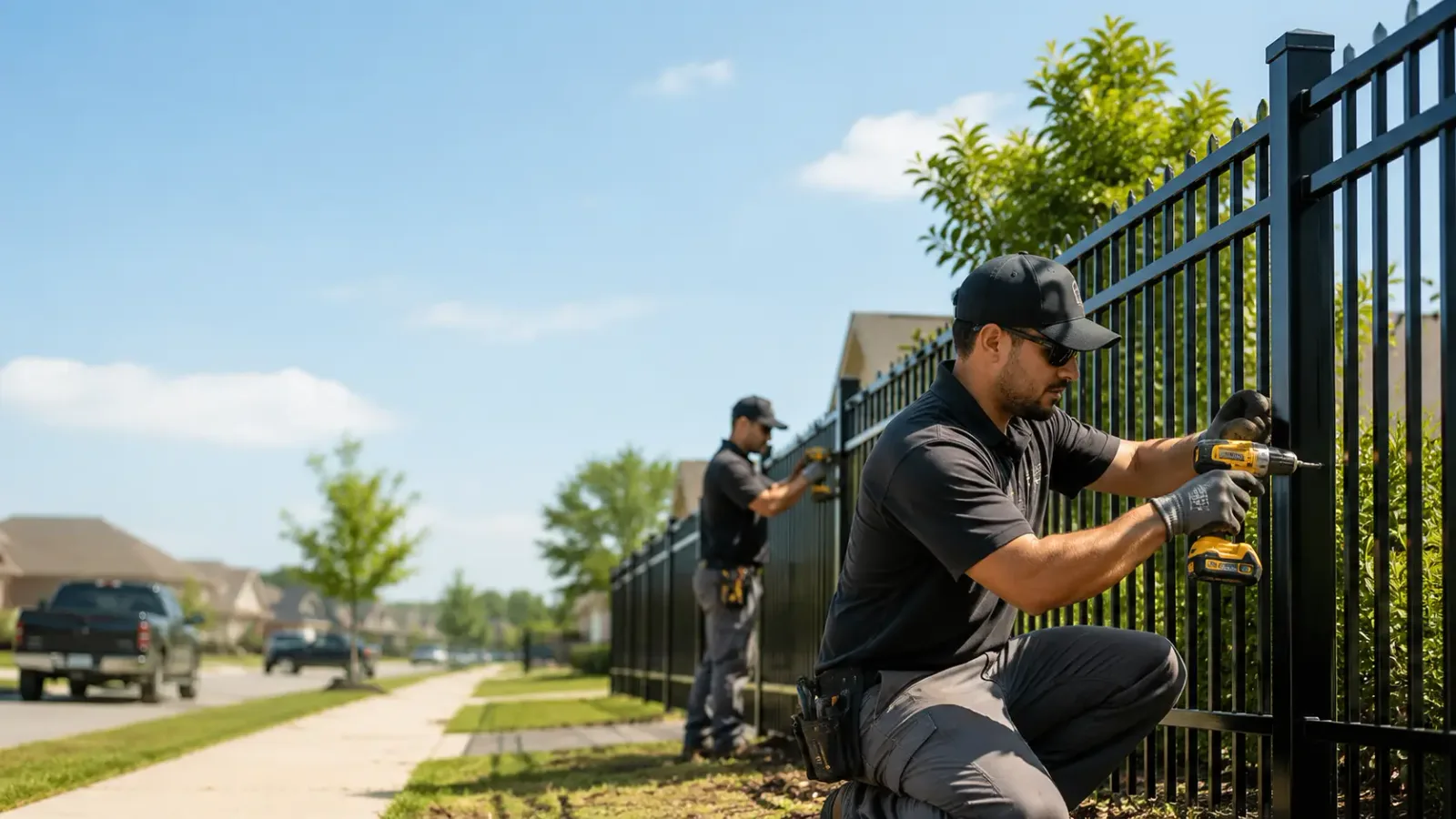 Metal Fence Installation in Maurice, LA